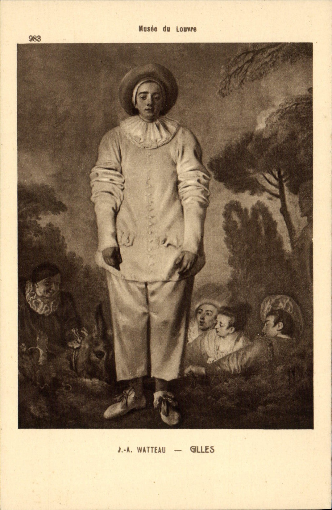 CPA Watteau Gilles Paris Musee du Louvre 
