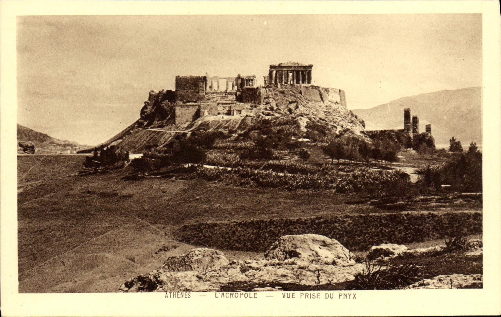 CPA Athenes L'acropole Vue Prise Du Pnyx