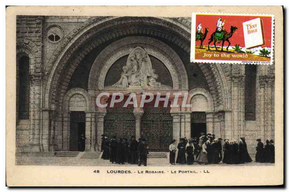 CPA Lourdes Le Rosaire Le Portail