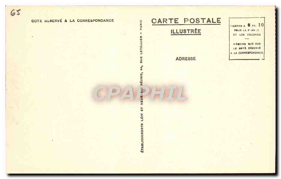 CPA Lourdes Entree De I'Esplanade — Verso