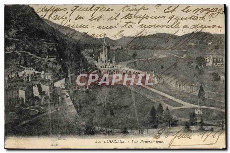 CPA Lourdes Vue Panoramique