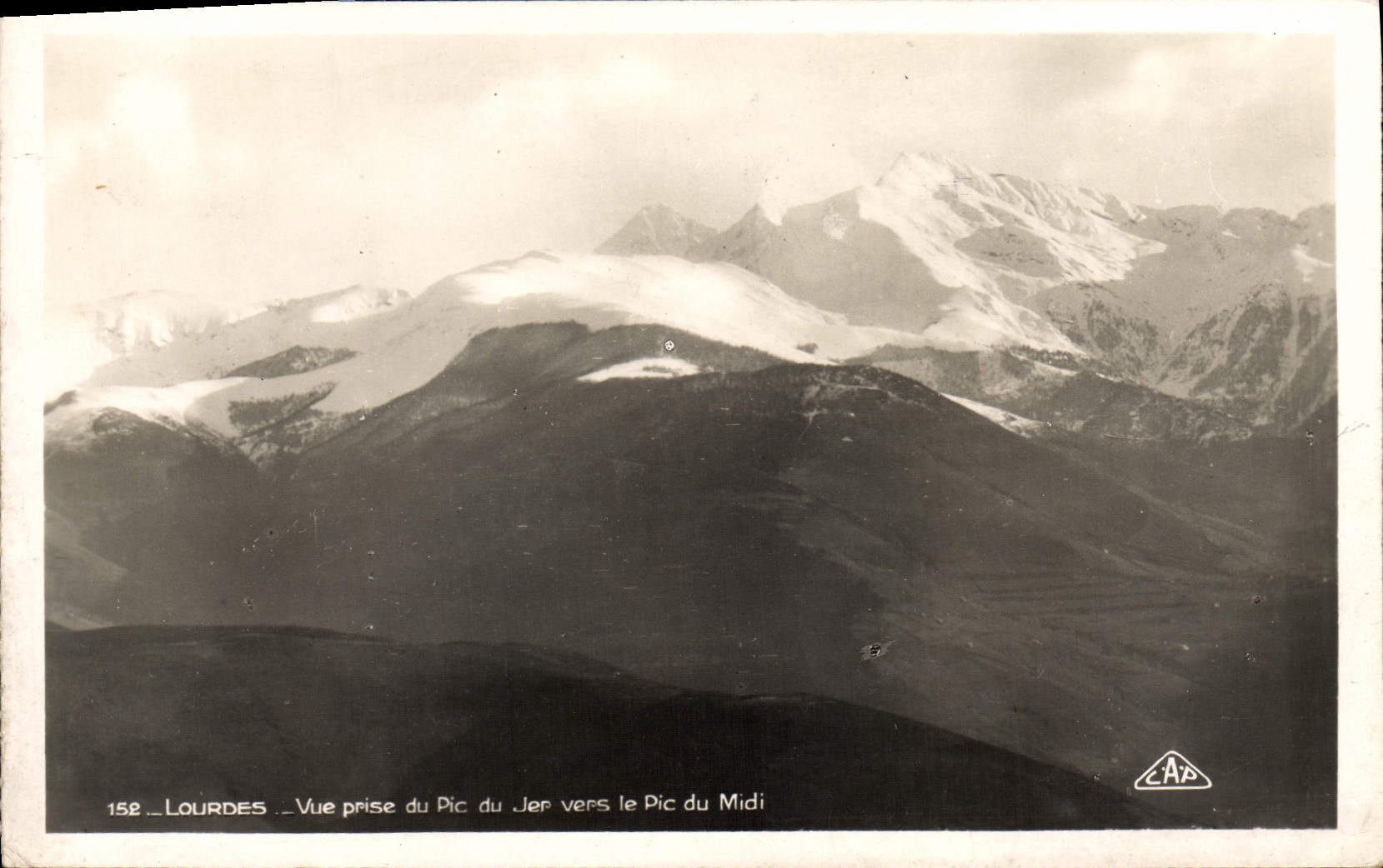 CPA Lourdes Vue Prise Du Pic Du Jer vers le Pic du Midi