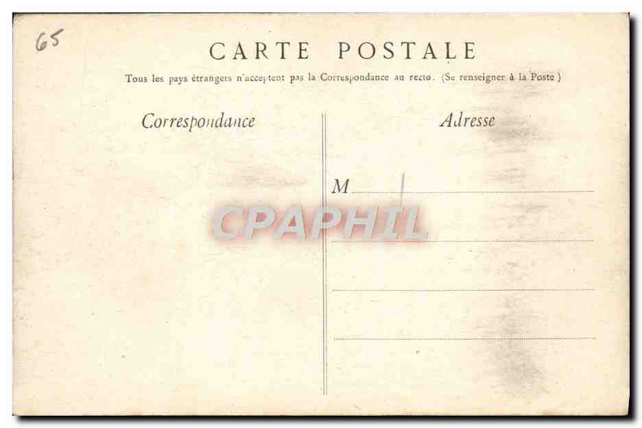 CPA Lourdes Saint Michel — Verso