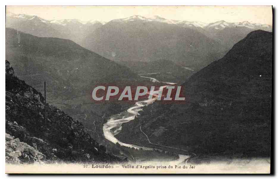 CPA Lourdes Vallee D'Argeles Prise Du Pic du Jer