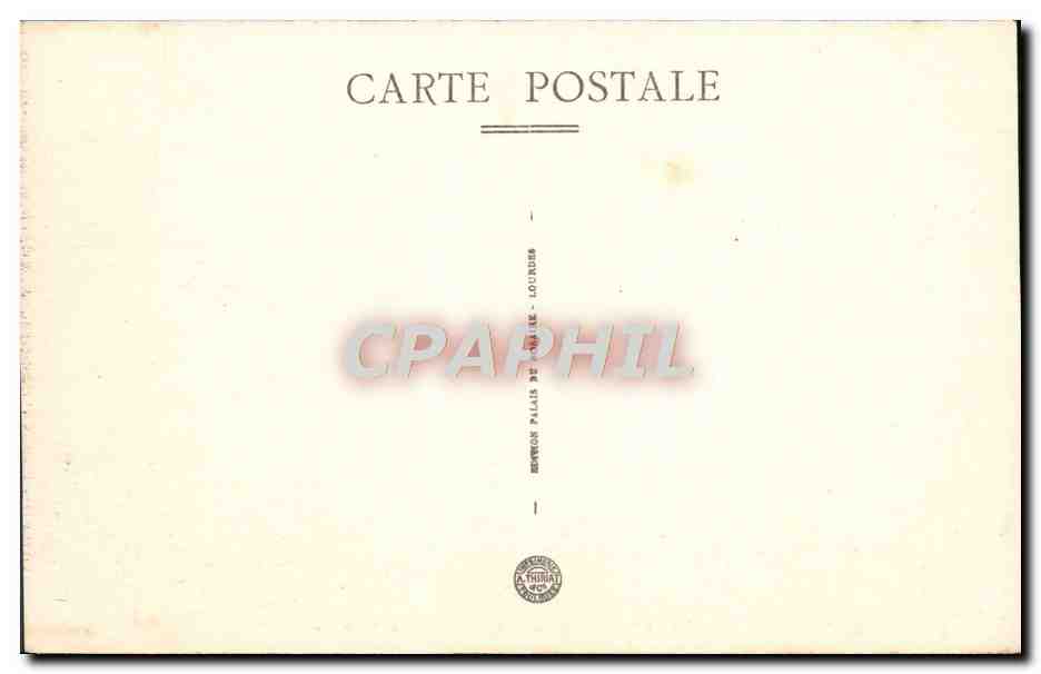 CPA Lourdes Vallee D'Argeles Prise Du Pic du Jer — Verso