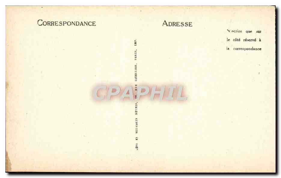 CPA Langeais Tapisserle Tentation — Rückseite
