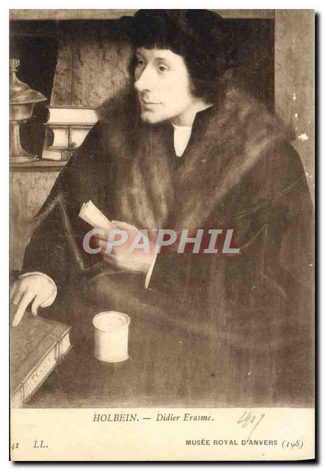 CPA Holbein Didier Erasme Musee Royal D'Anvers