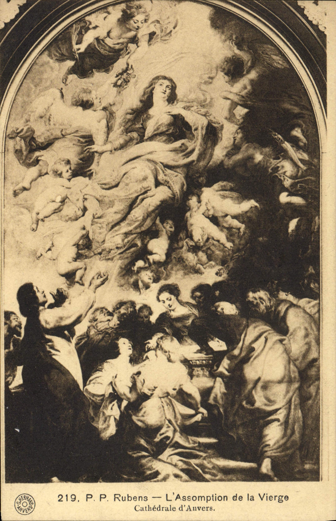 CPA Rubens L'assomption De La Vierge Cathedrale d'Anvers
