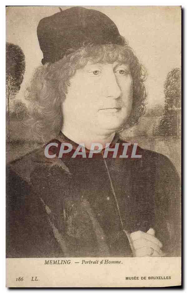 CPA Memling Portrait D'Homme Musee de Bruxelles