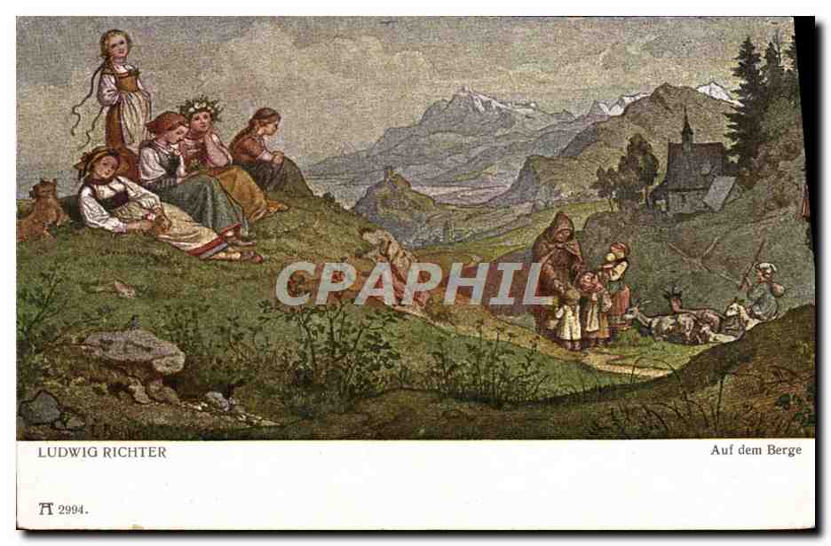 CPA Ludwig Richter Auf dem BErge 