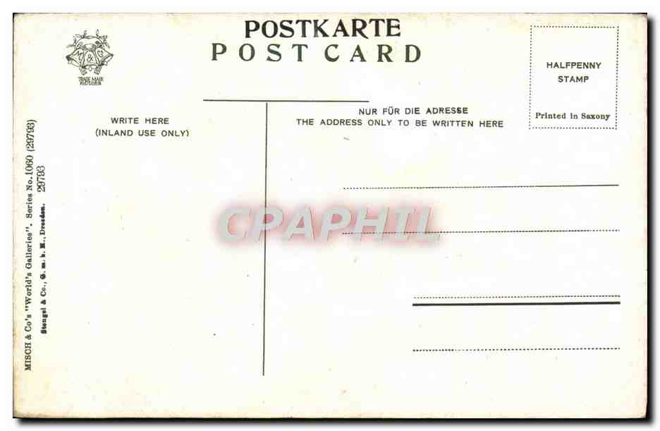 CPA The swoon of St Caterine Sodoma Church of St Dominic Siena  — Verso
