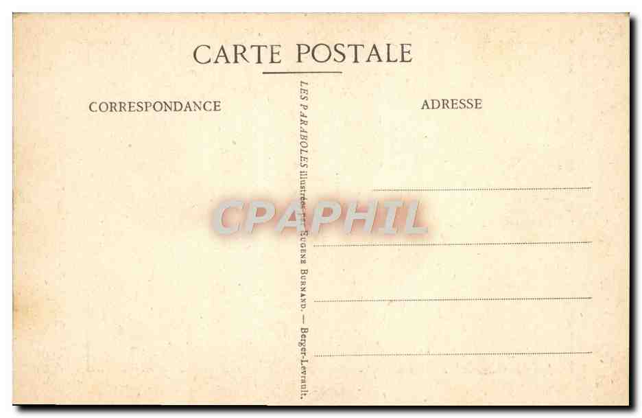 CPA Eugene Burnand Le Grand Souper — Verso