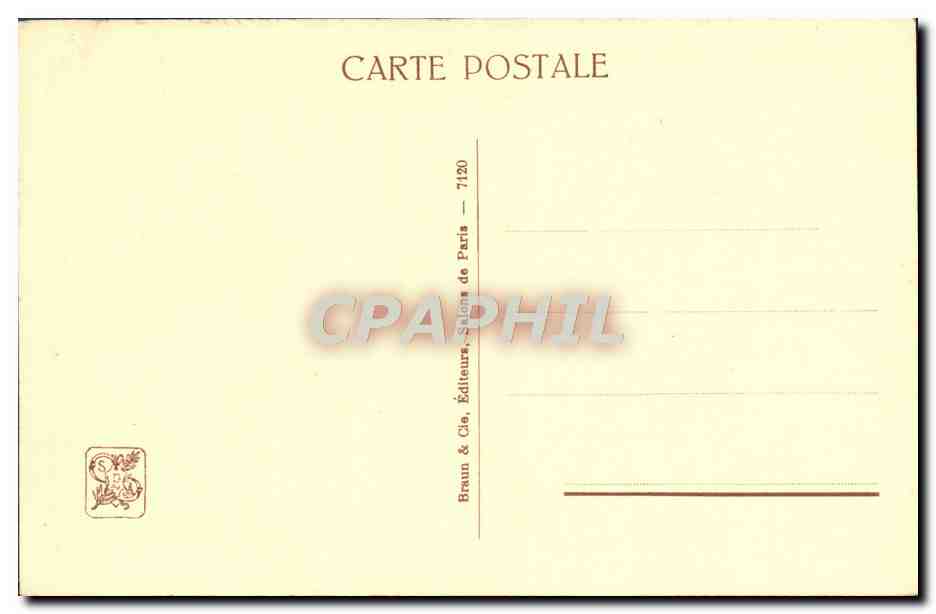 CPA Sous Les Oliviers — Rückseite