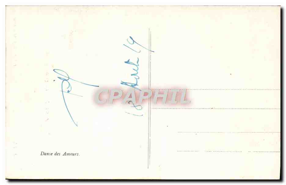 CPA Albani Danza Di Amorini — Verso