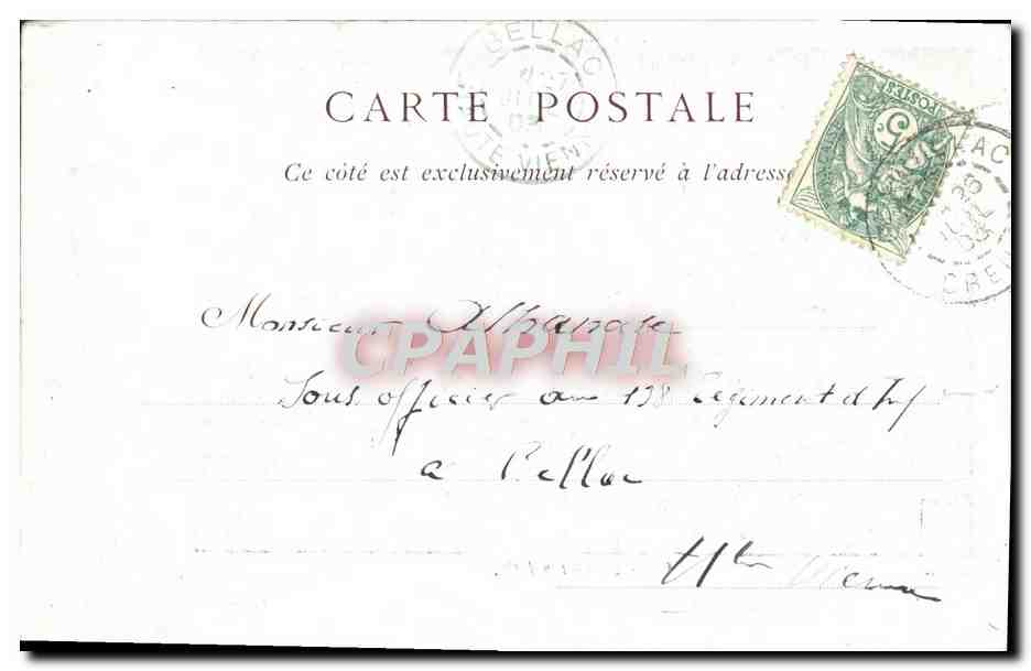 CPA Une Vague Un Peu Forte Laurens — Verso