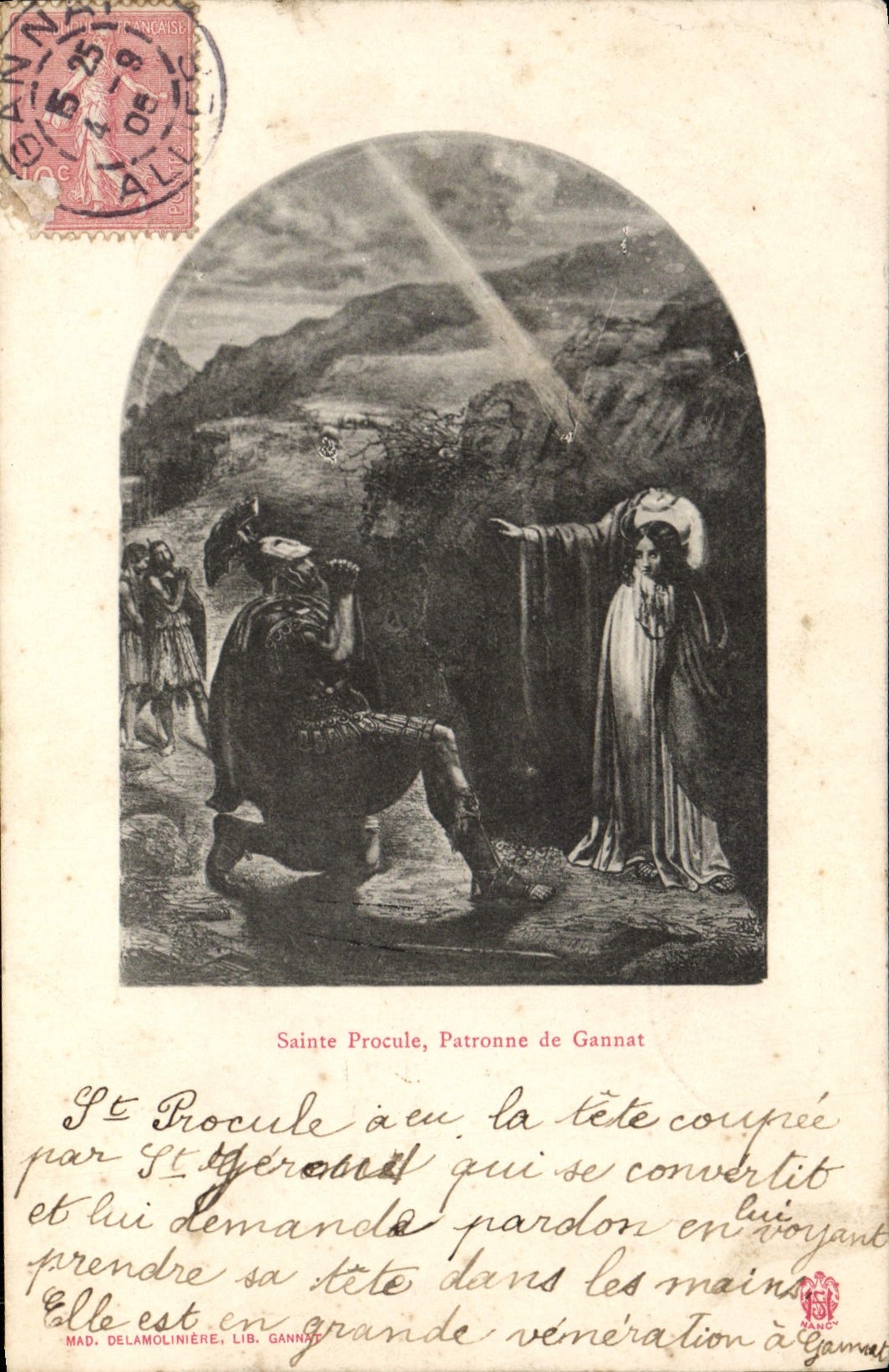 CPA Sainte Procule Patronne De Gannat