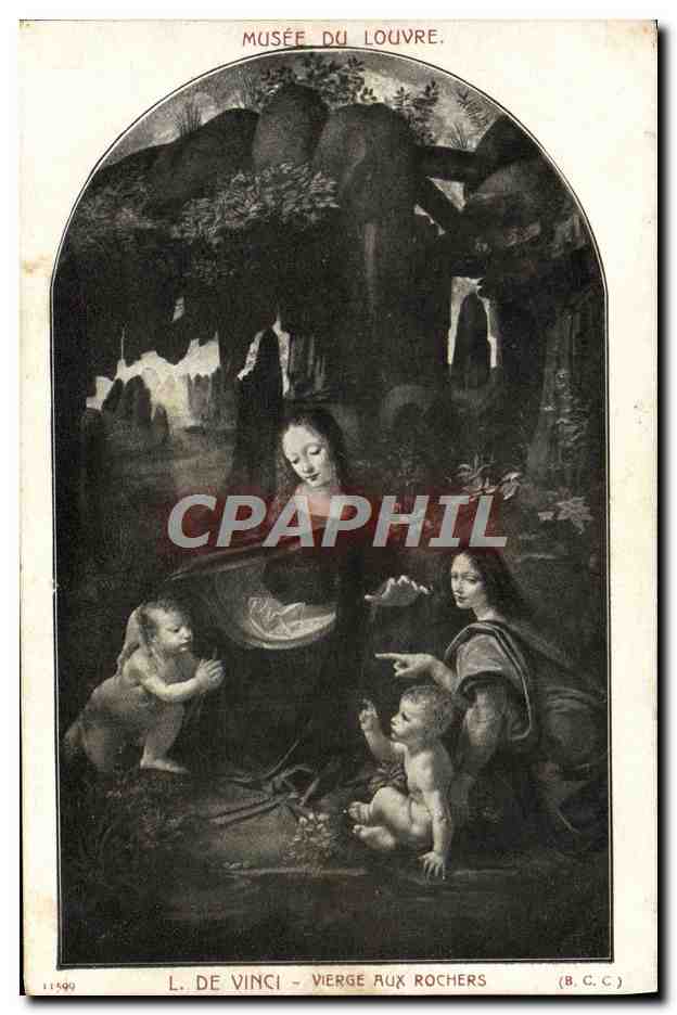 CPA Leonard De Vinci Vierge Aux Rochers Paris Musee du louvre