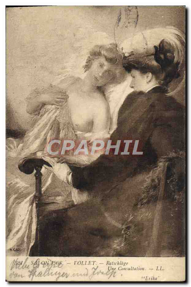 CPA Vollet Une Consultalion Salon 1908