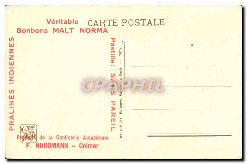 CPA L'Etudiante Friant — Verso