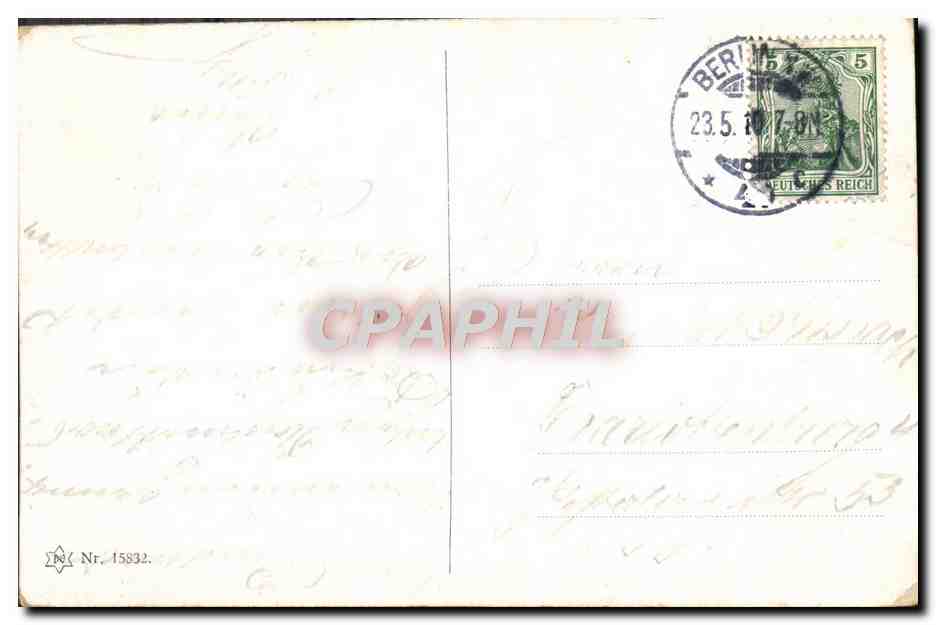 CPA Femme — Verso