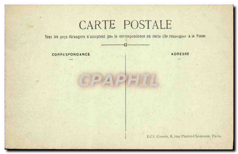 CPA Paris La Place De La Concorde — Rückseite