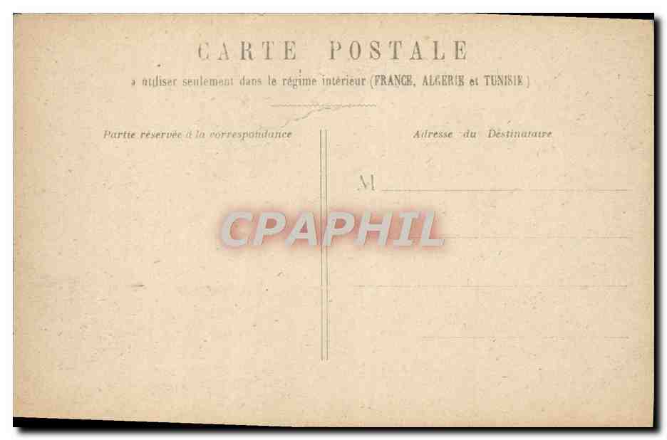 CPA Paris Palais Du Trocadero — Rückseite