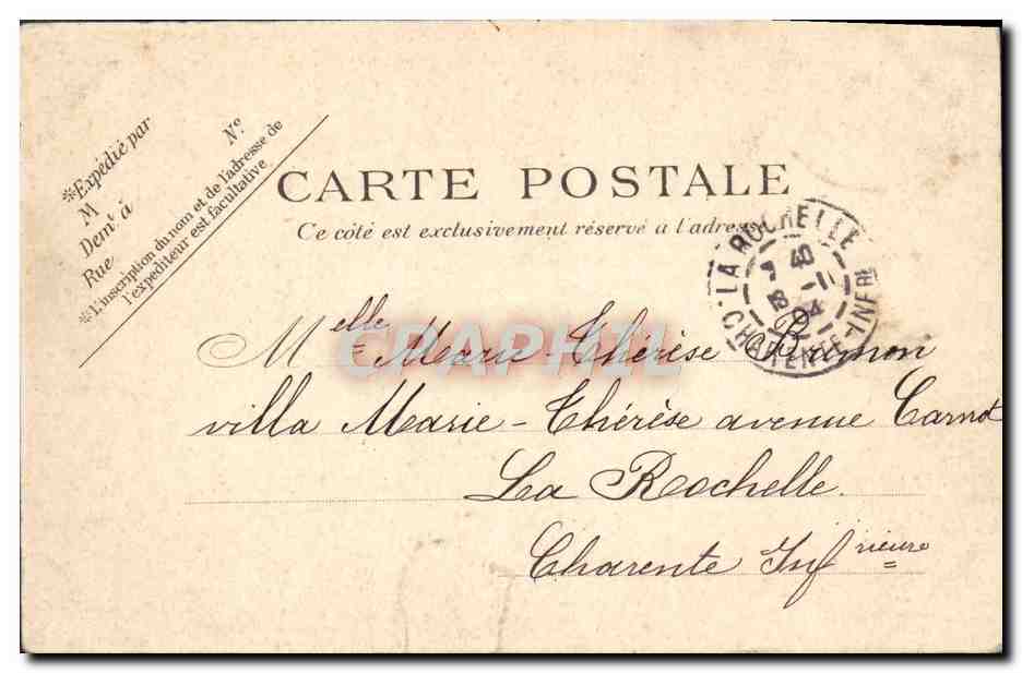 CPA Paris Notre Dame — Rückseite