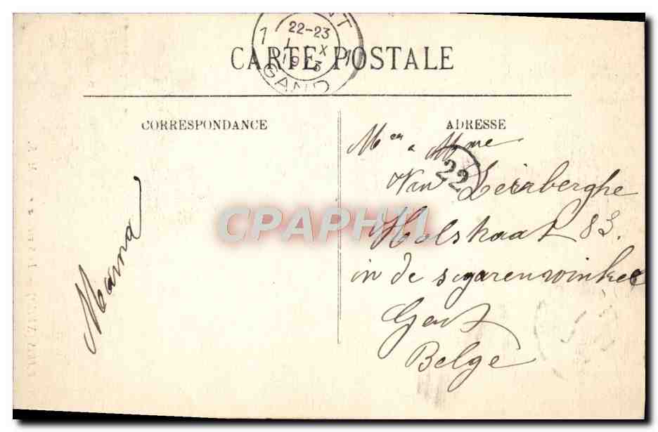 CPA Paris Le Sacre Coeur — Rückseite