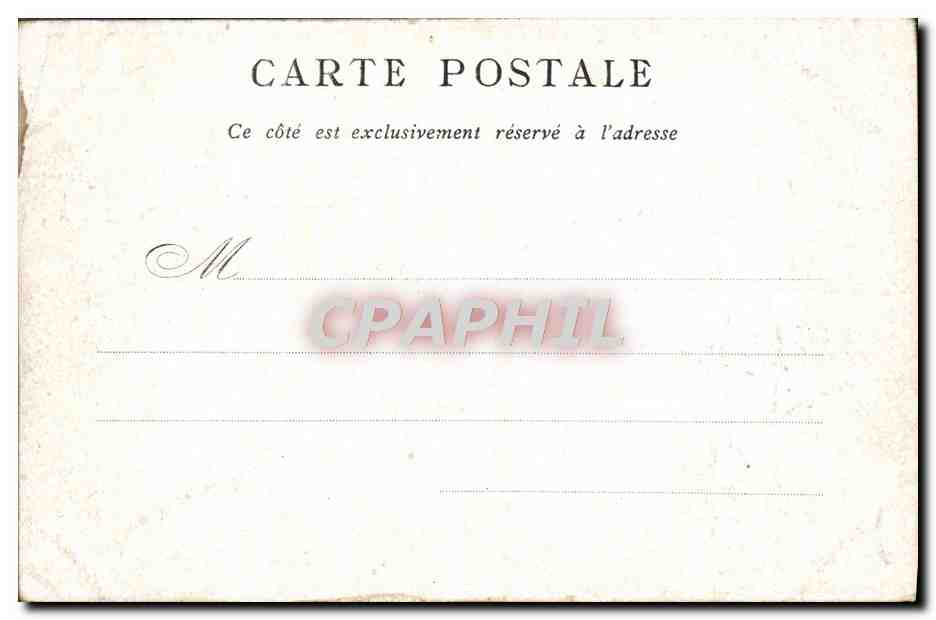 CPA Paris Palais Bourbon — Rückseite