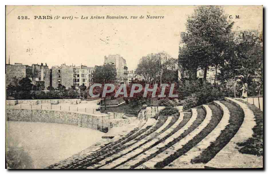 CPA Paris Les Arenes Romaines Rue De Navarre