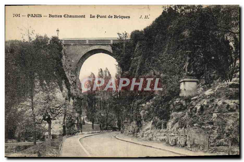 CPA Paris Buttes Chamumont Le Pont De Briques