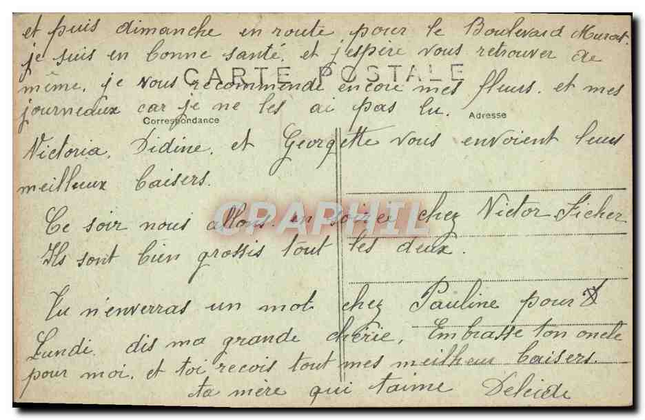 CPA Paris Buttes Chamumont Le Pont De Briques — Verso