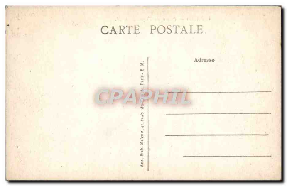 CPA Paris Place De I'Opera — Rückseite