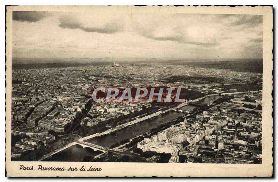 CPA Paris Panorama Sur La Seine