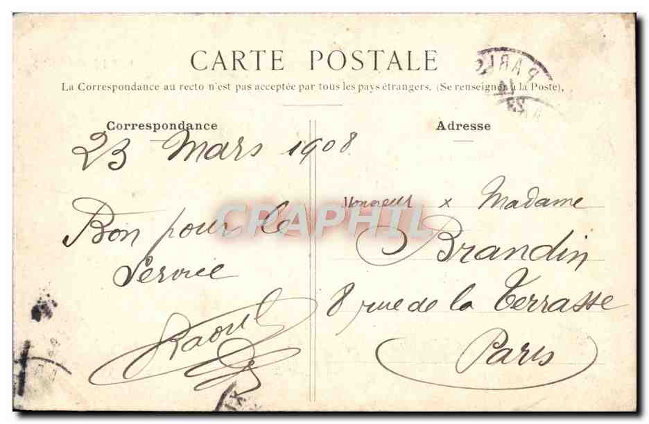 CPA Paris Mairie du 14eme — Rückseite