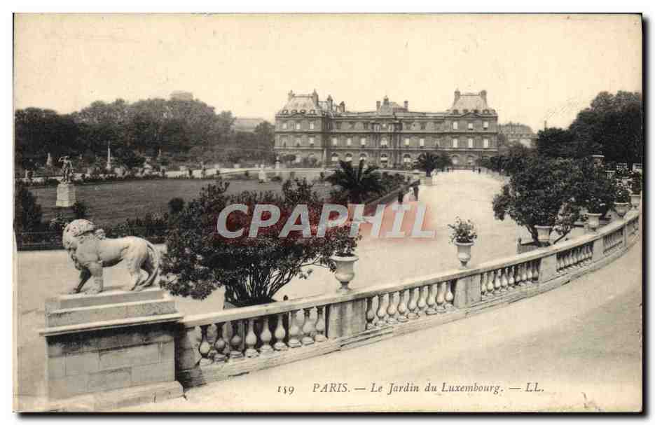 CPA Paris Le Jardin Du Luxembourg Lion