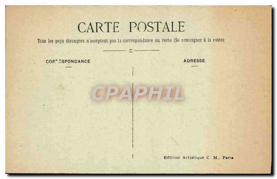 CPA Paris Eglise Notre Dame — Verso