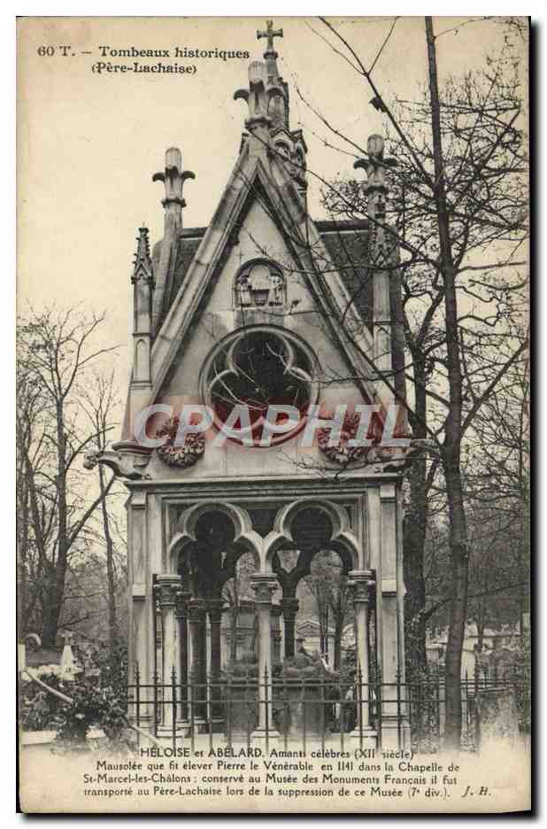 CPA Tombeaux Historiques Heloise Et Abelard Amants celebres Pere Lachaise Paris 