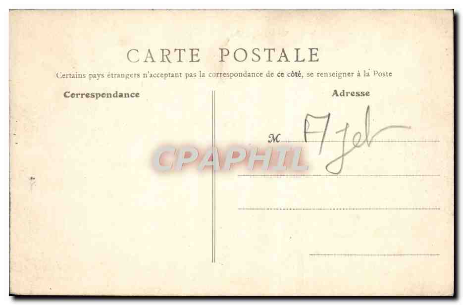 CPA Paris Chambre Des Deputes — Rückseite