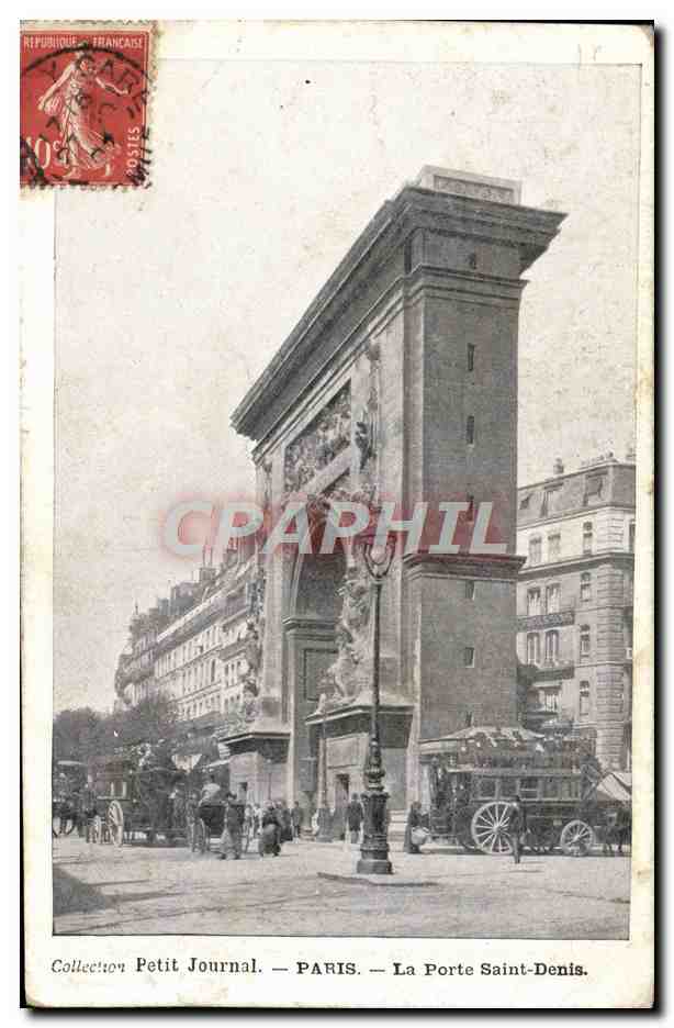 CPA Paris Petit Journal La Porte Saint Denis