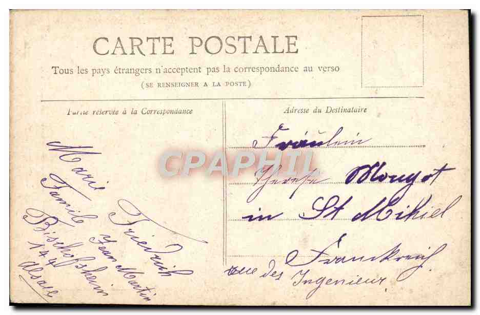 CPA Paris Petit Journal La Porte Saint Denis — Rückseite
