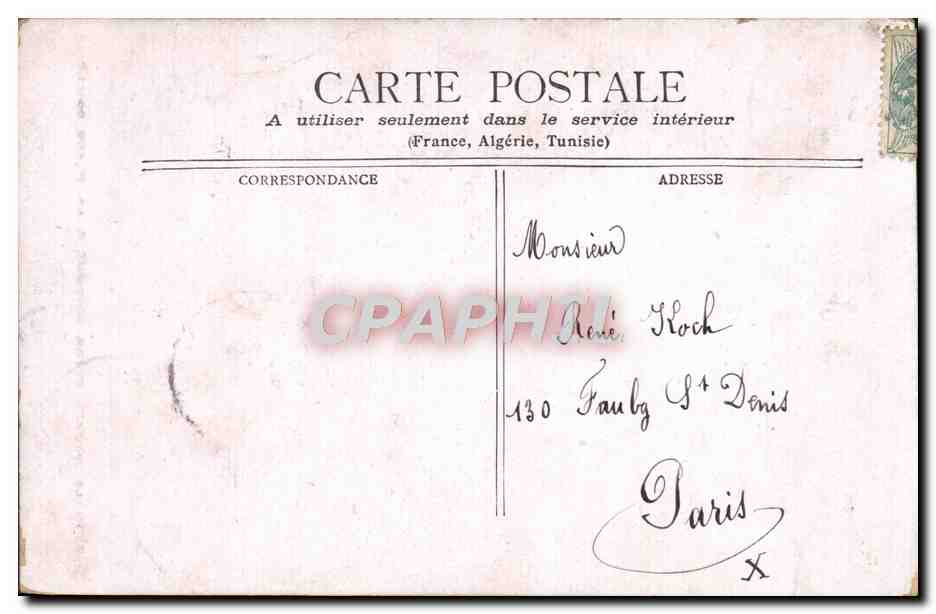 CPA Paris Le Nouvel Oepra Comique La Place Boieldieu — Rückseite