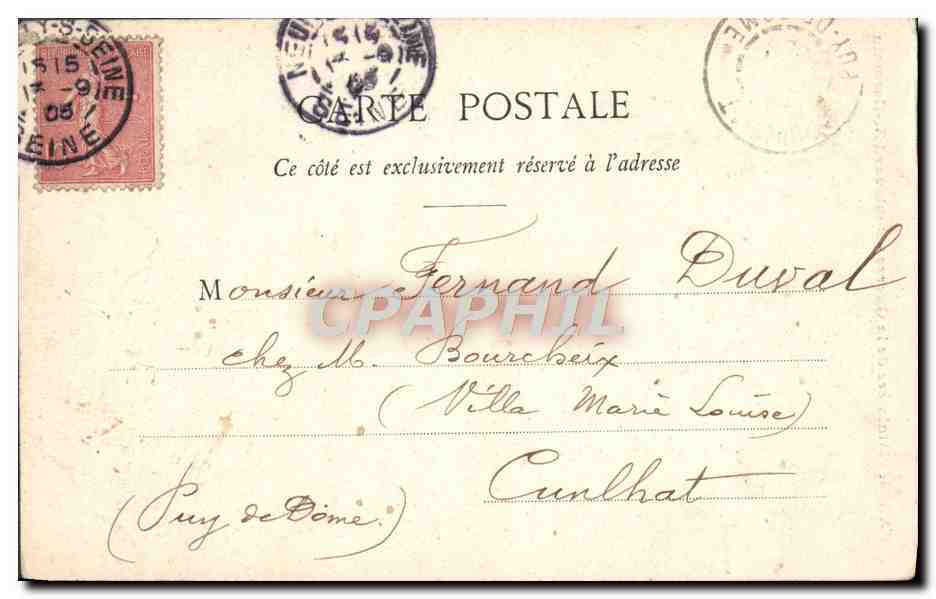 CPA Paris Ministere De La Guerre Boulevard St Germain — Rückseite