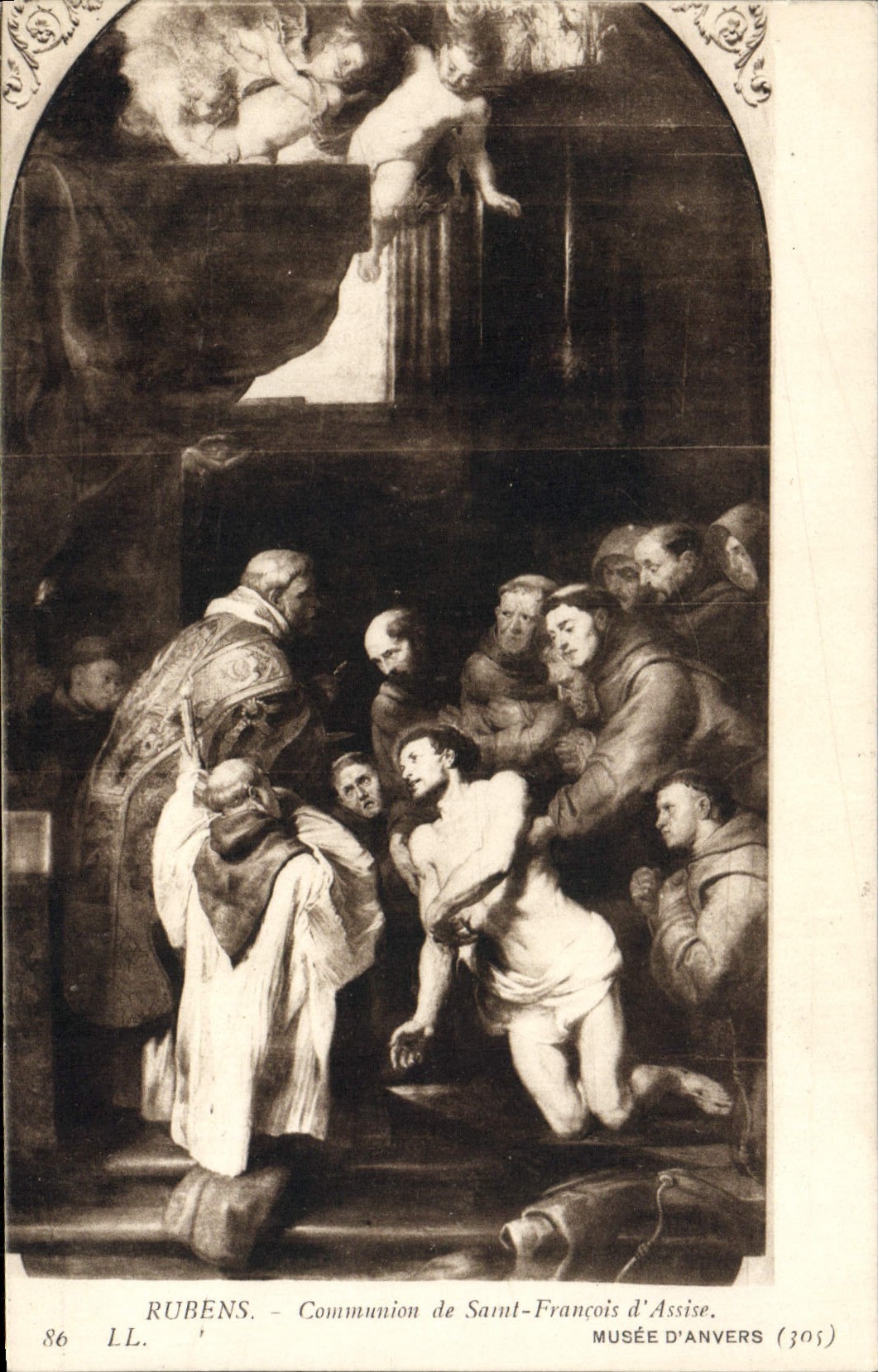 CPA Rubens Communion De Saint Francois d'Assise Musee d'Anvers