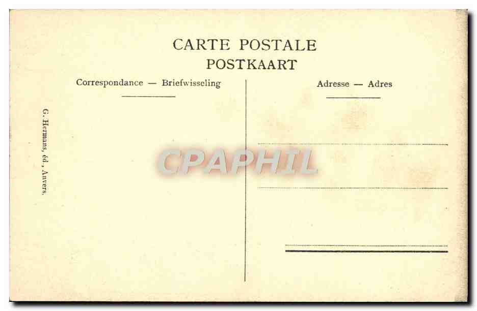 CPA Musee Royal D'Anvers Christ au tombeau Van Dyck — Verso