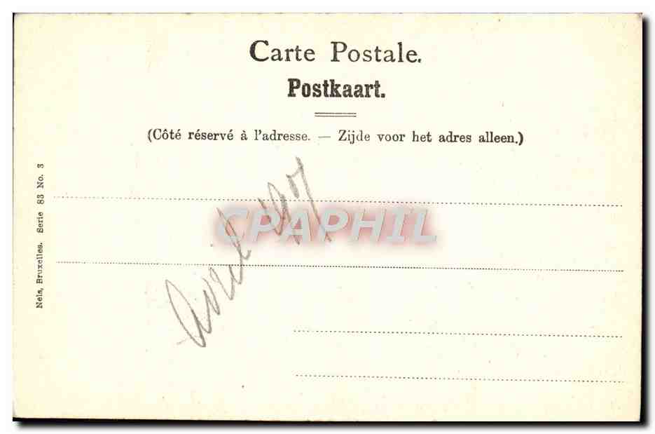 CPA Musee De Bruxelles Rembrandt Van Dyck Portrait — Verso