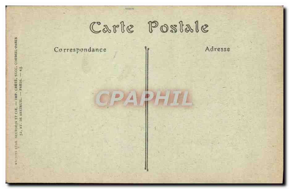 CPA Paris Notre Dame — Verso