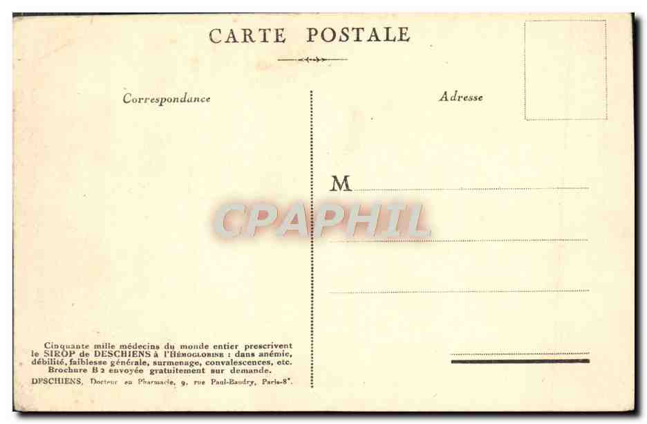 CPA Paris Le Sacre Coeur — Rückseite