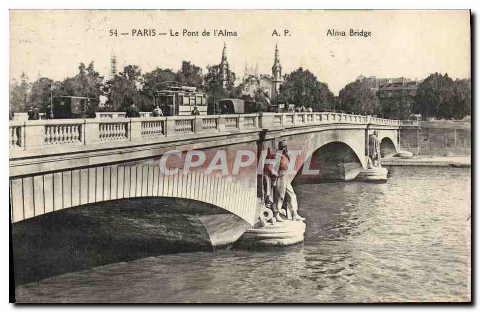 CPA Paris Le Pont De I'Alma