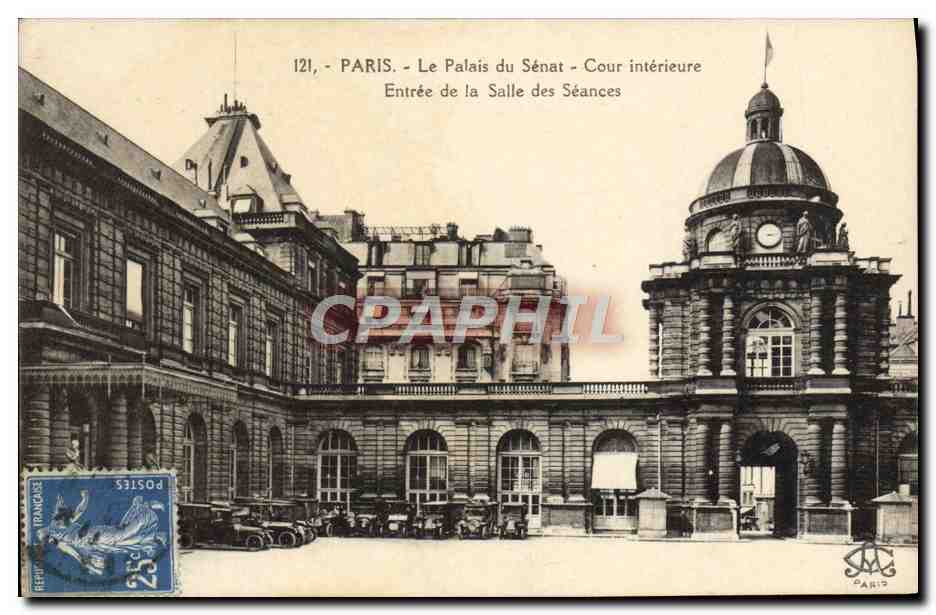 CPA Paris Le Palais Du Senat Cour Interieure Entree de la salle des seances